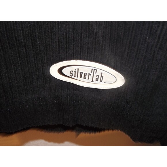 Vintage Levis Silver Tab Corduroy Jacket L Zip Up Short Black - Picture 2 of 4